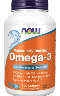 Omega-3 1000mg 200 kapsułek Now Foods