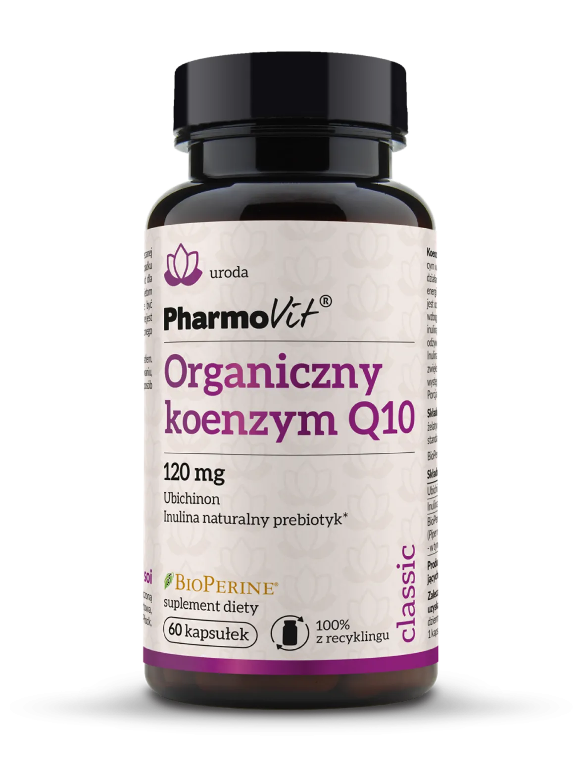 Organiczny koenzym Q10 120mg 60kaps. Pharmovit