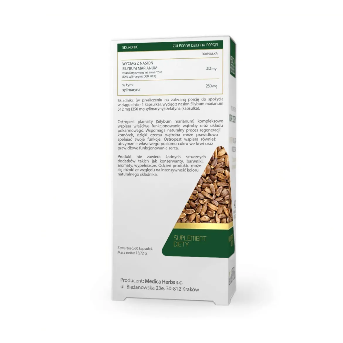 Ostropest 312mg 60kaps. Medica Herbs