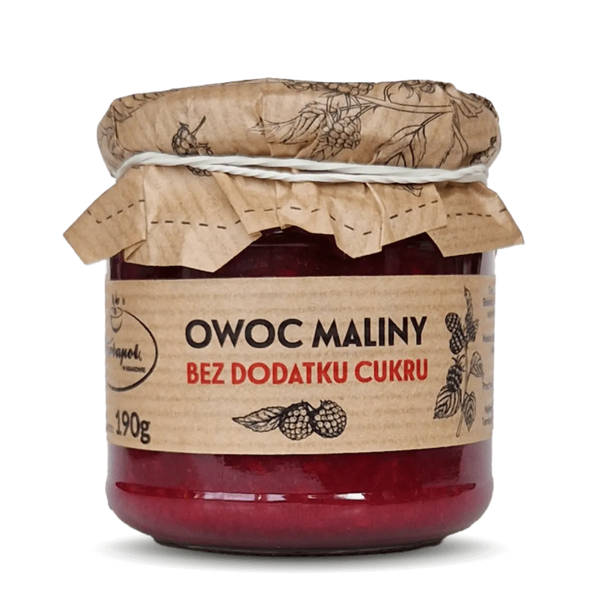 Owoc maliny bez dodatku cukru 190g Herbapol