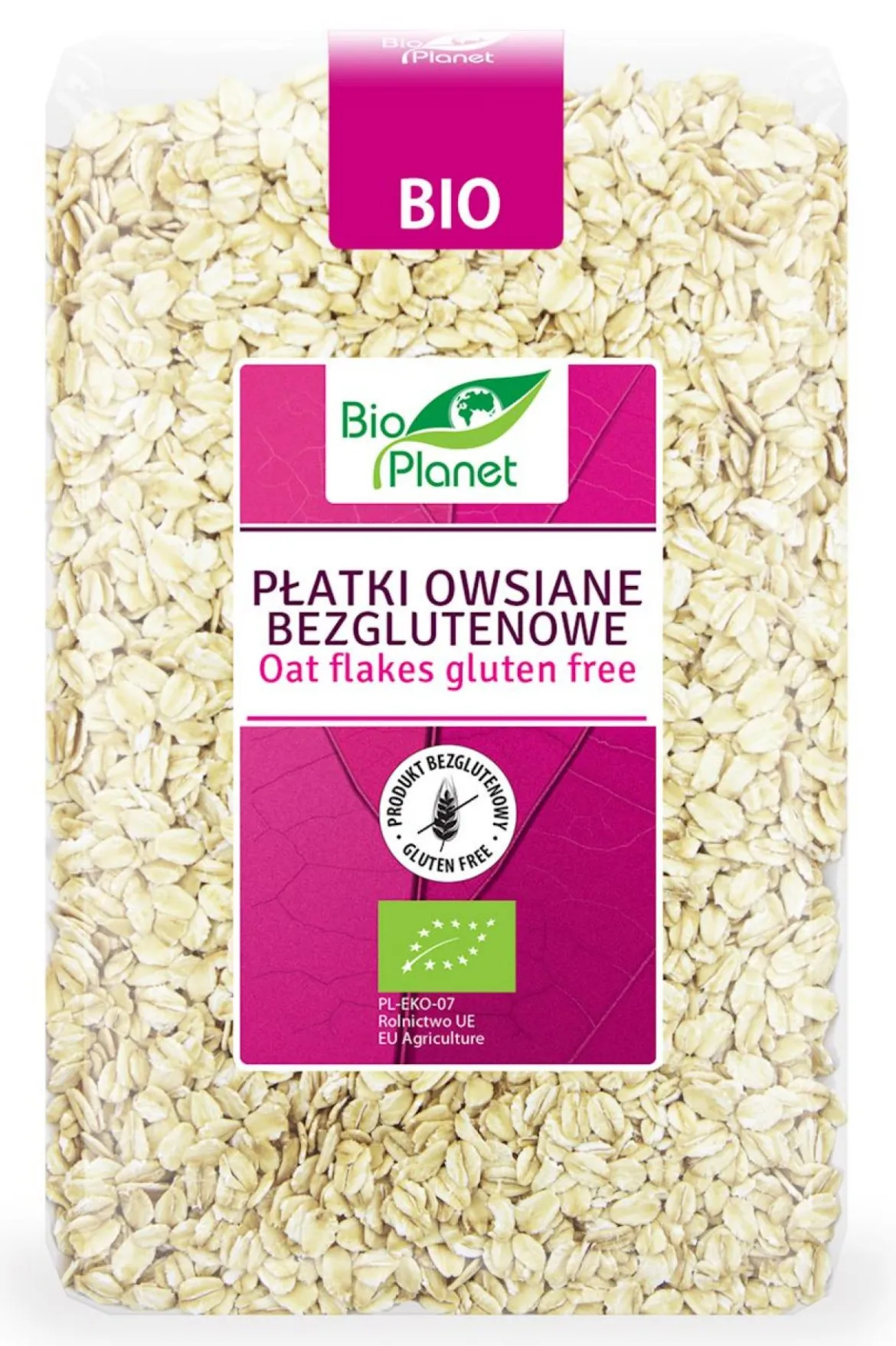 Płatki Owsiane Bezglutenowe BIO 1kg Bio Planet
