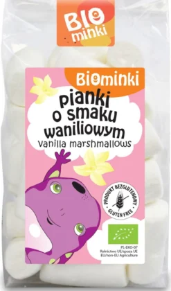 Pianki o smaku waniliowym BIO 100g Biominki