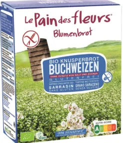 Pieczywo Chrupkie Proteinowe Gryczane bez Dodatku Soli i Cukru Bezglutenowe BIO 150g Le Pain des fleurs
