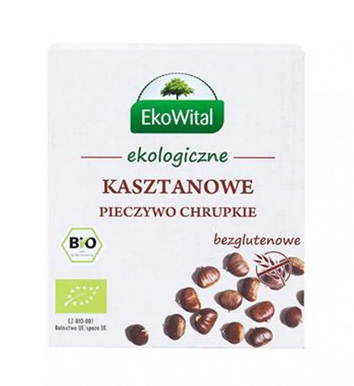 Pieczywo chrupkie z kasztanami b/g 100g EkoWital