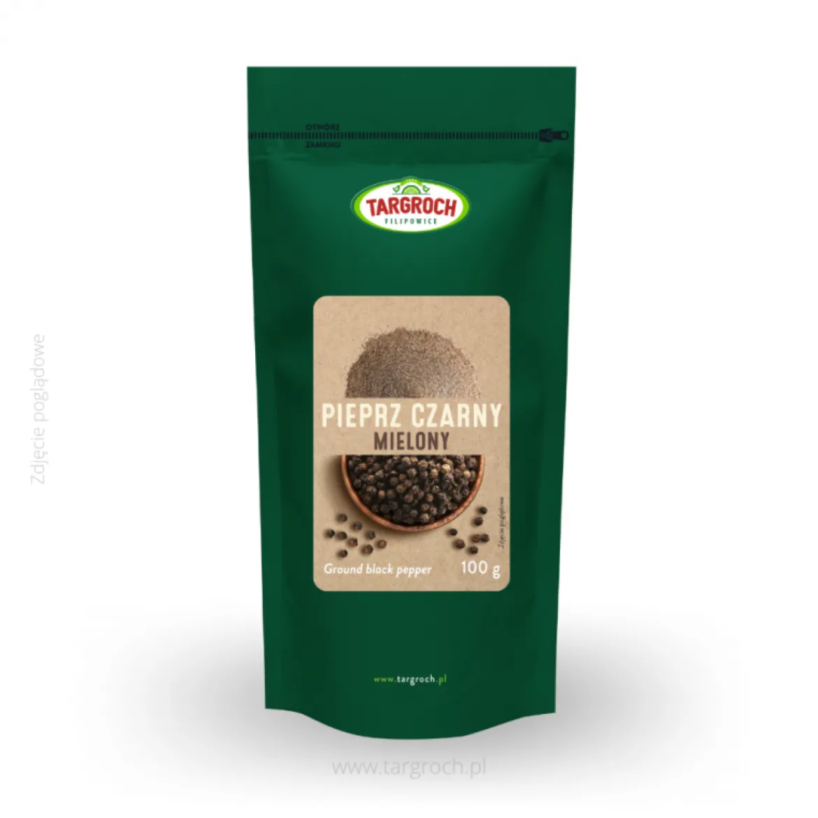 Pieprz czarny mielony 100g Targroch
