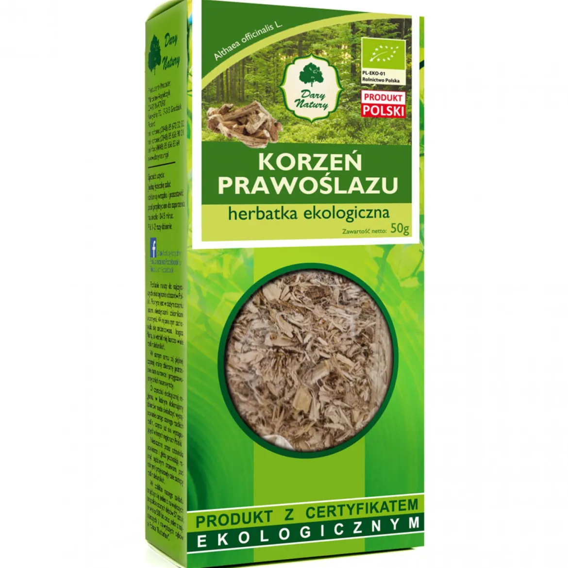 Prawoślaz korzeń EKO 50g Dary Natury
