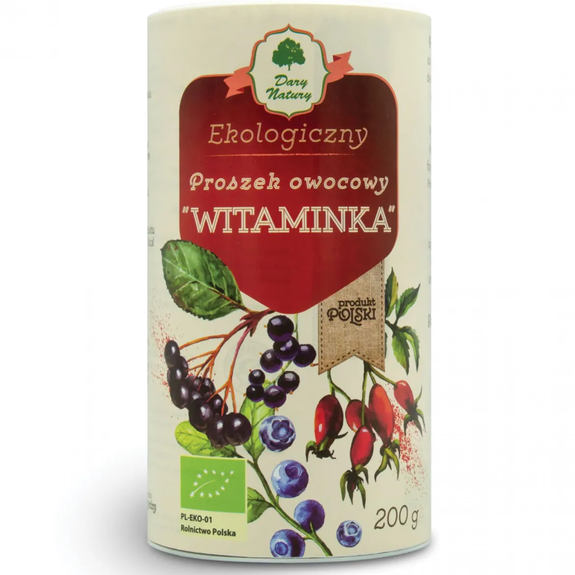 Proszek owocowy "Witaminka" EKO 200g Dary Natury