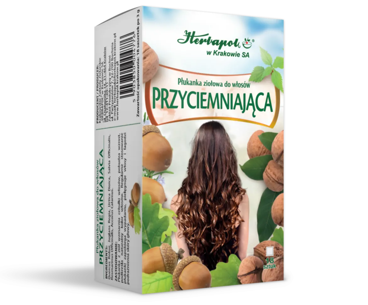 Płukanka do włosów Przyciemniająca 18x3g Herbapol