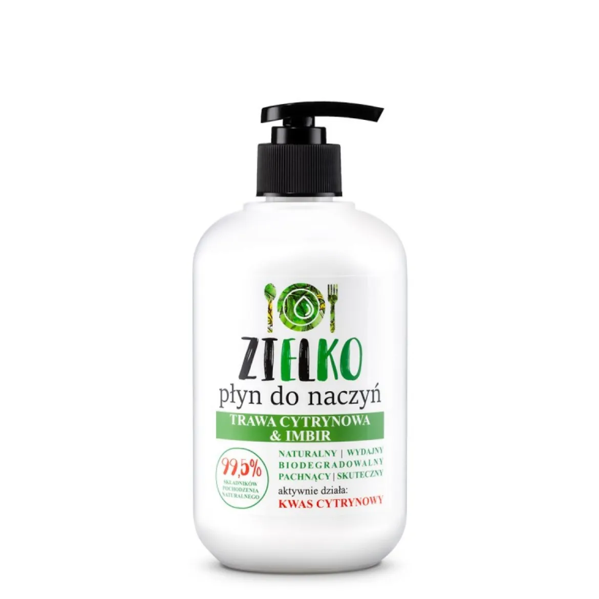Płyn do mycia naczyń Trawa Cytrynowa 500ml Zielko