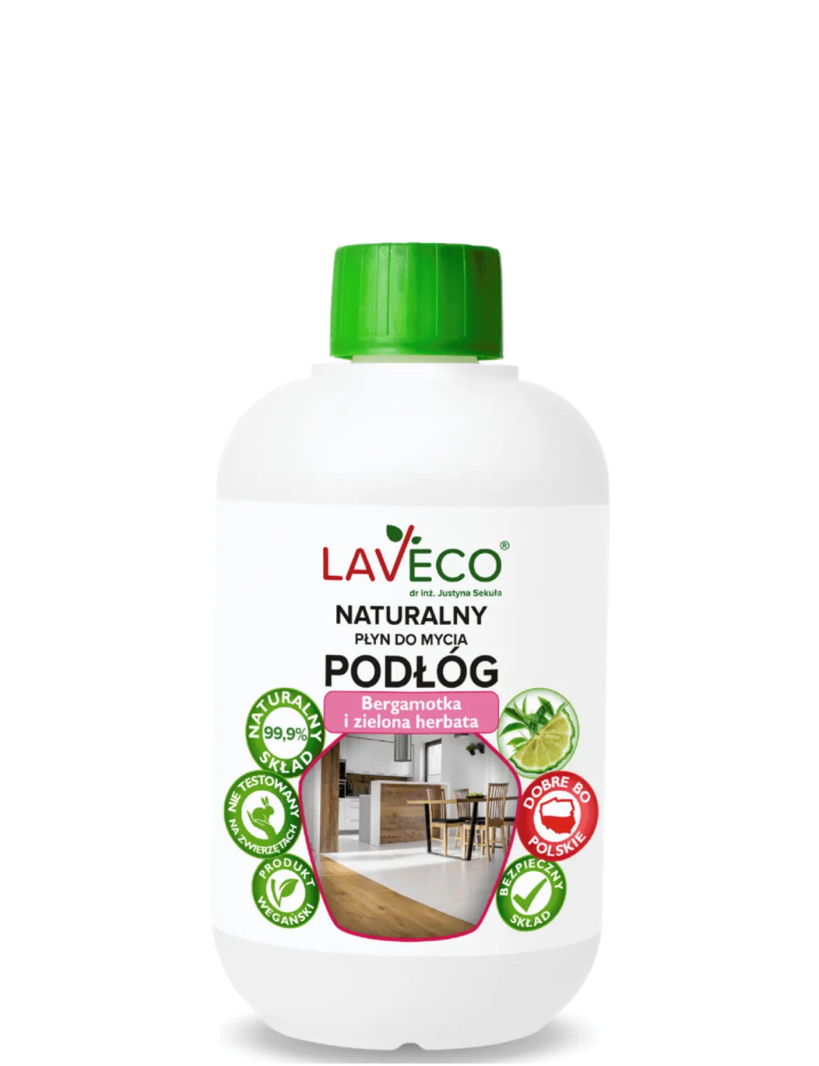 Płyn do mycia podłóg Bergamotka+Zielona herbata 500ml Laveco