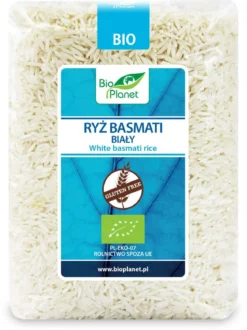 Ryż Basmati Biały Bezglutenowy BIO 1kg Bio Planet