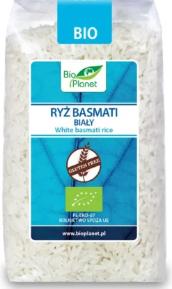 Ryż Basmati Biały Bezglutenowy BIO 500g Bio Planet