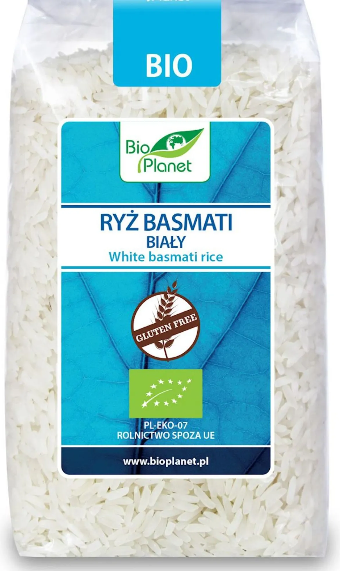 Ryż Basmati Biały Bezglutenowy BIO 500g Bio Planet