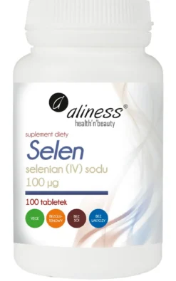 Selen selenian (IV) sodu 100µg 100 tabletek Aliness