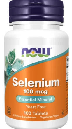 Selen (Selenium) 100 mcg 100 tabletek Now Foods