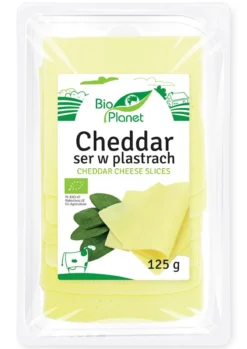 Ser Cheddar w Plastrach BIO 125g Bio Planet