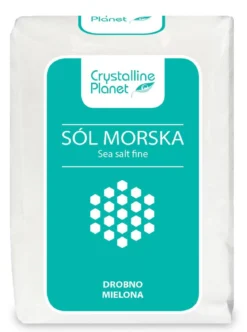 Sól Morska Drobno Mielona 600g Crystalline Planet