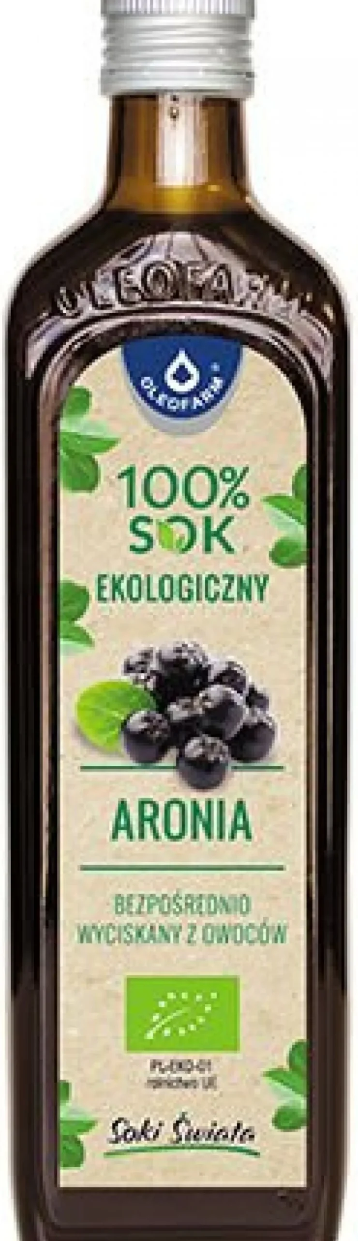Sok z Aronii BIO 100% 490ml Oleofarm