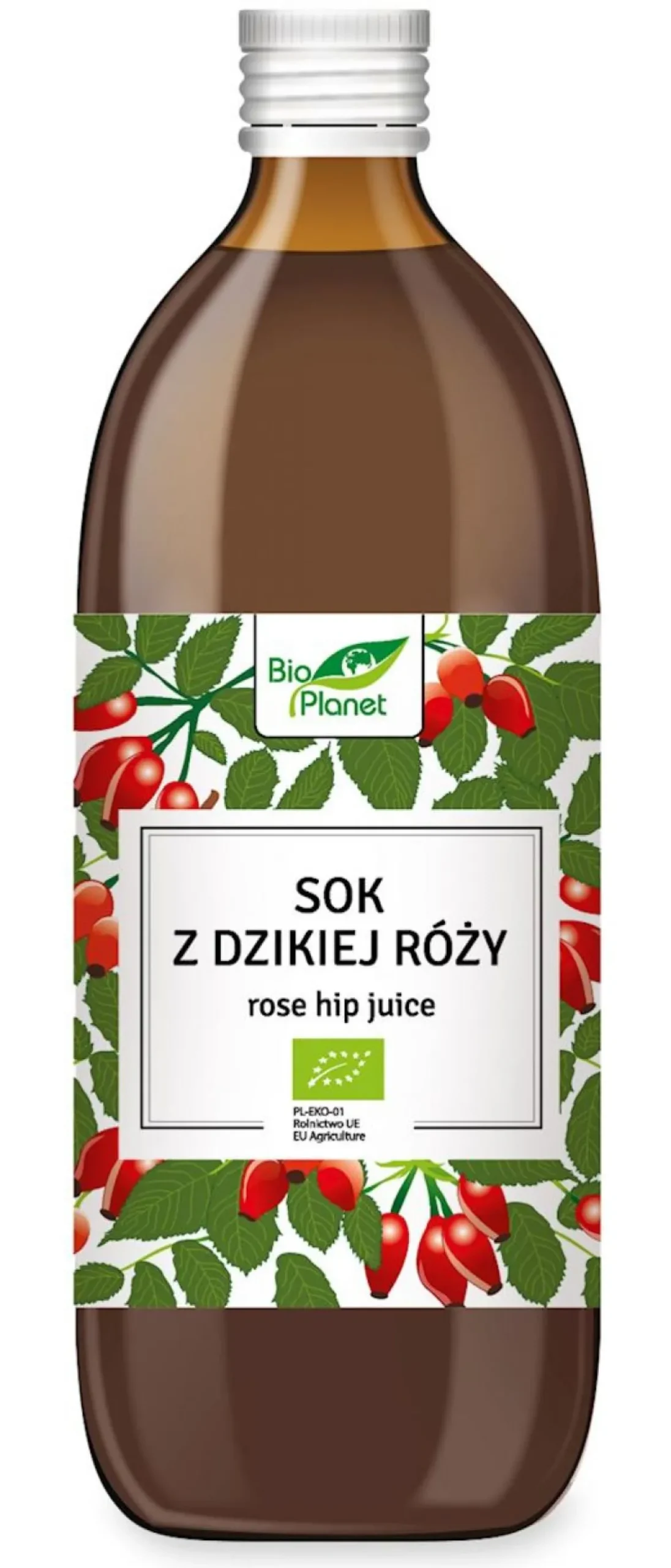 Sok z dzikiej róży BIO 500ml Bio Planet