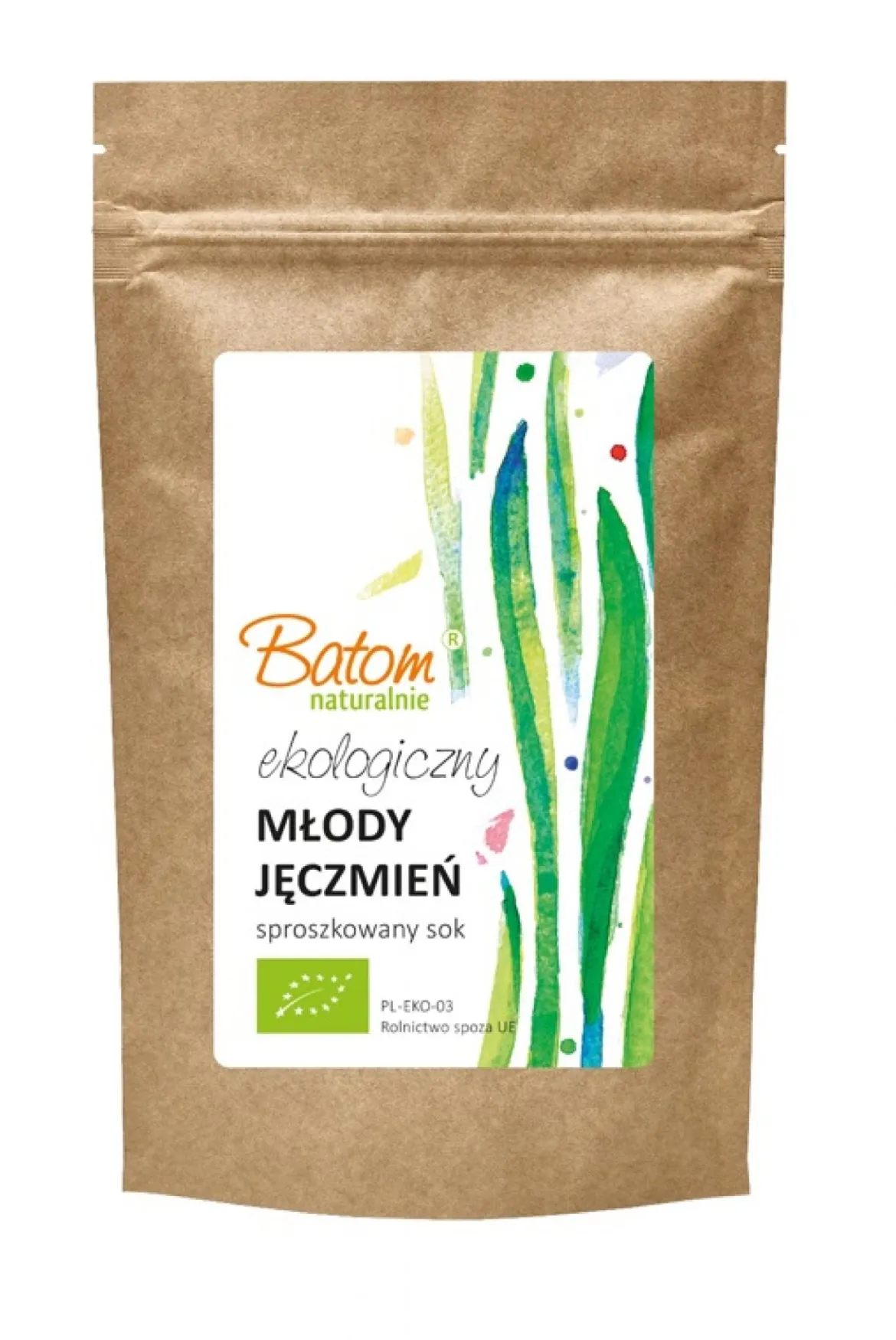 Sok z Młodego Jęczmienia Sproszkowany BIO 100g Batom