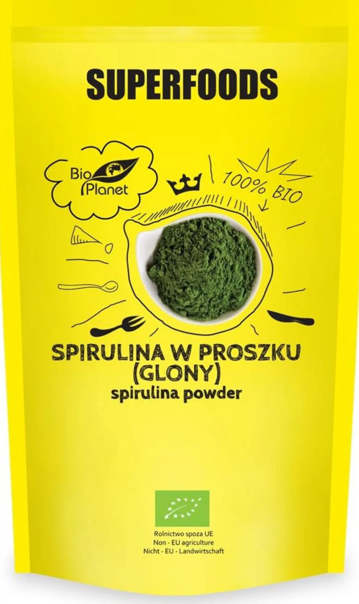 Spirulina w Proszku (Glony) BIO 200g Bio Planet
