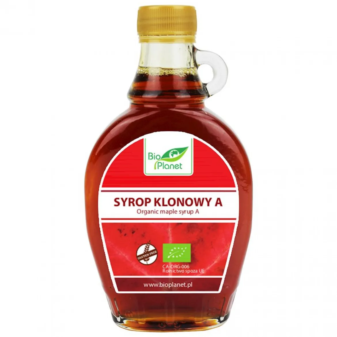 Syrop Klonowy A Bezglutenowy BIO 250ml (330g) Bio Planet