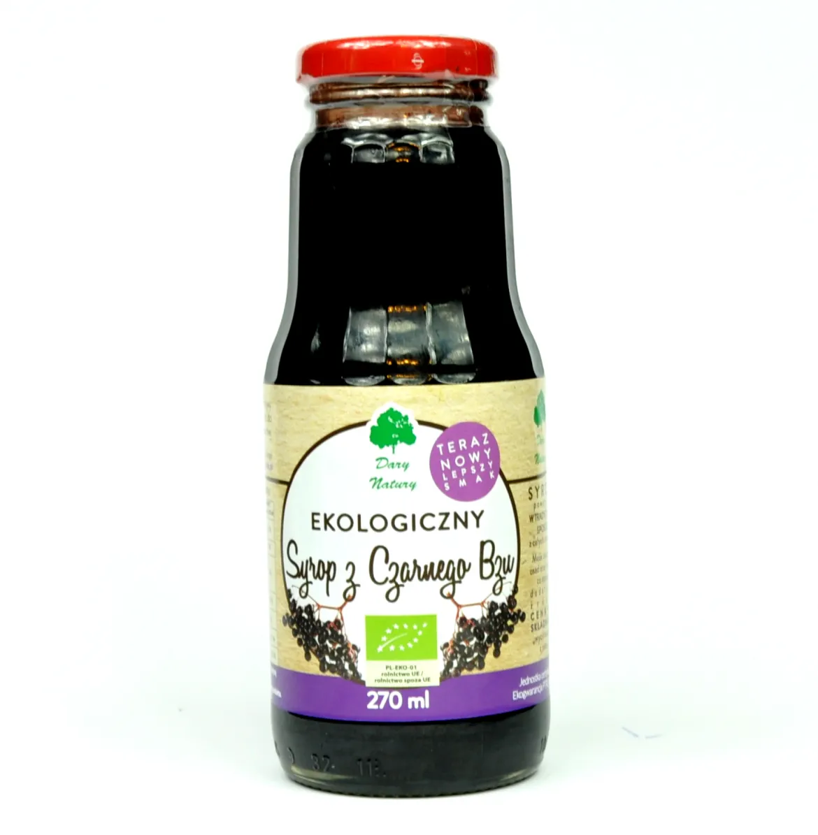 Syrop z Czarnego Bzu EKO 270ml Dary Natury