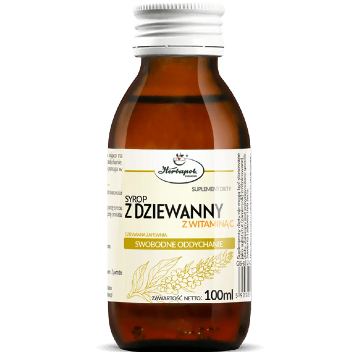 Syrop z dziewanny 100ml Herbapol