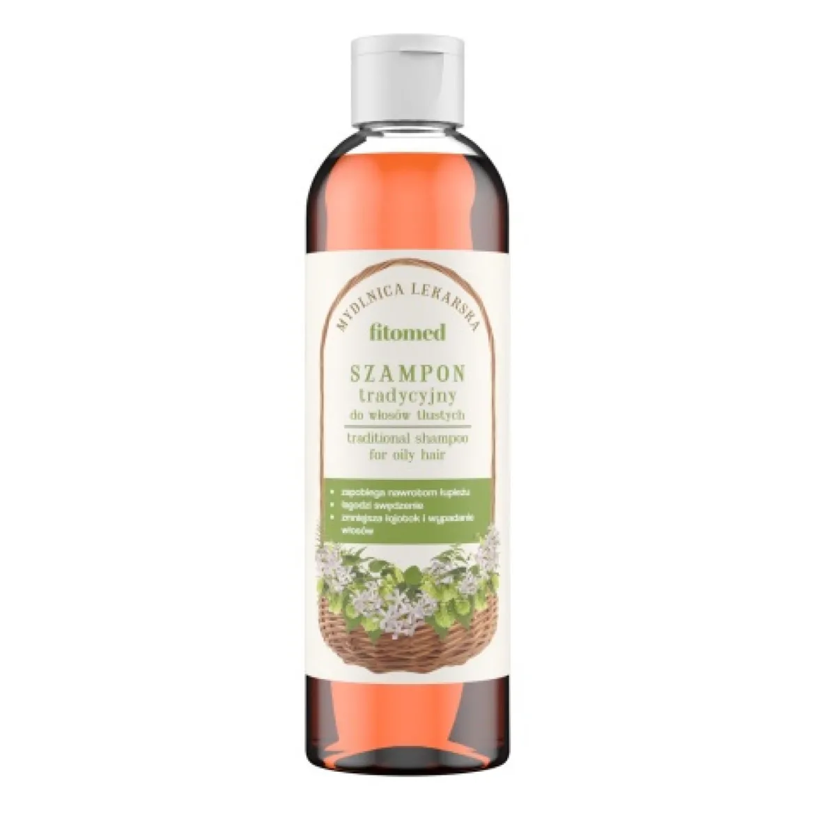 Tradycyjny szampon do włosów tłustych "Mydlnica lekarska" 250ml Fitomed