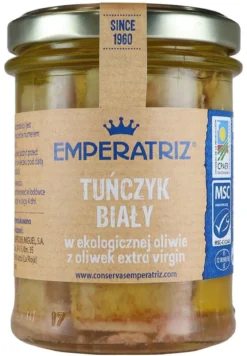 Tuńczyk Biały Filety w Bio Oliwie z Oliwek Extra Virgin 200g/130g Emperatriz