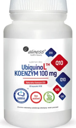 UbiquinoL™ KANEKA Naturalny KOENZYM 100mgx60 Vege caps. Aliness