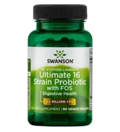 Ultimate 16 strain formula with FOS 60kaps. Swanson
