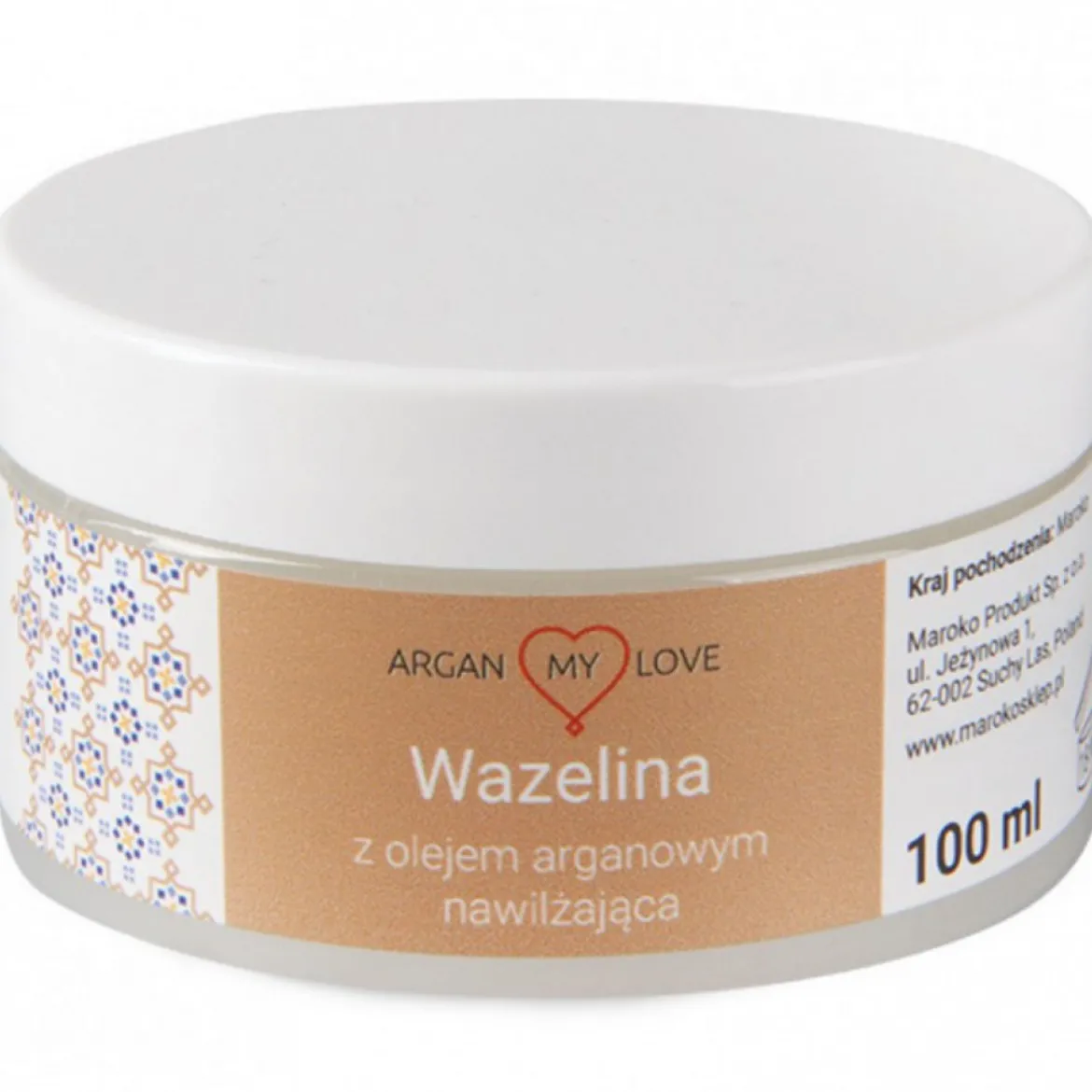 Wazelina Arganowa do Twarzy i Ciała 100ml Argan My Love