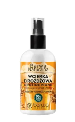 Wcierka Drożdżowa Stymulująca wzrost włosów Drożdże Piwne Barwa Naturalna 100ml