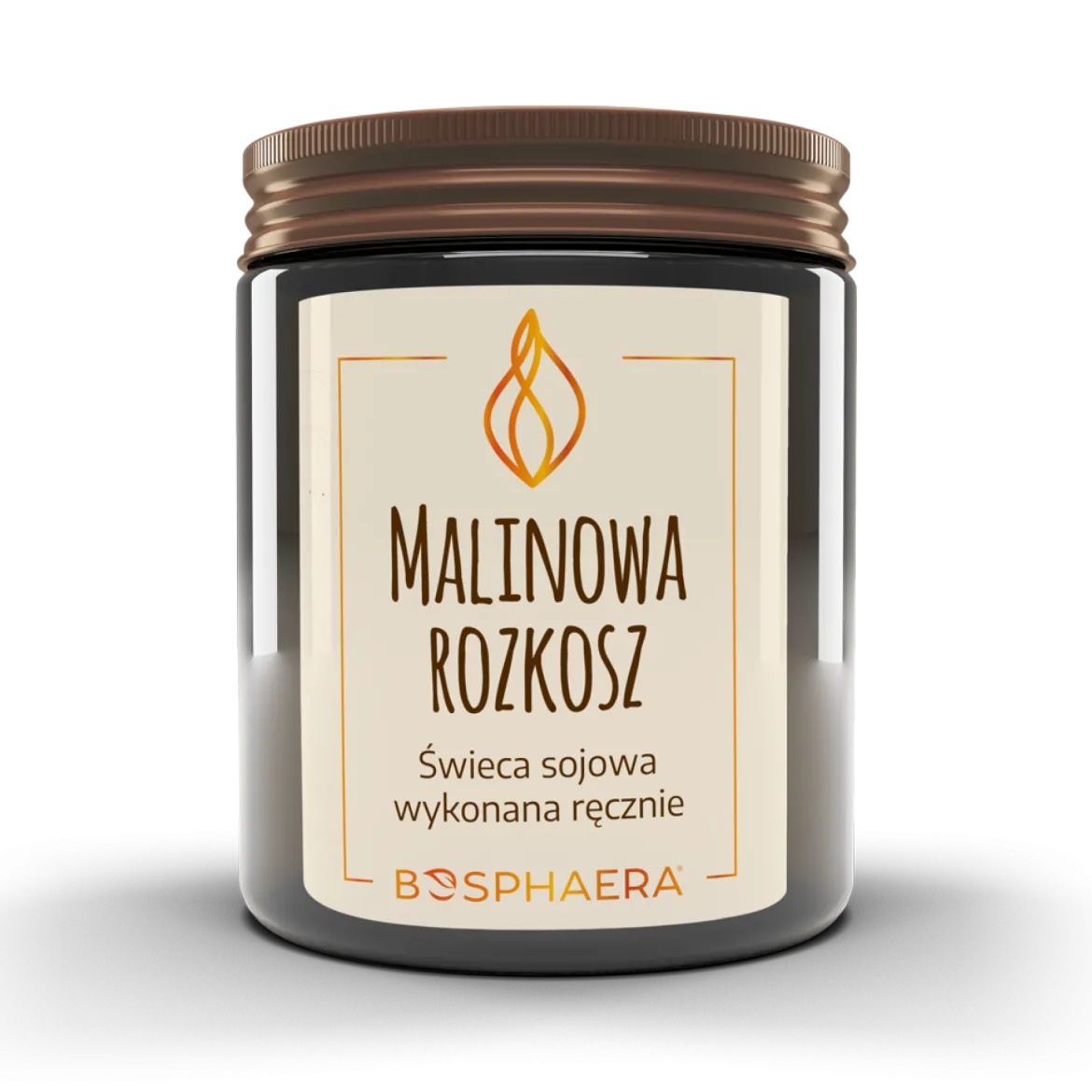 Świeca sojowa Malinowa Rozkosz 190g Bosphaera