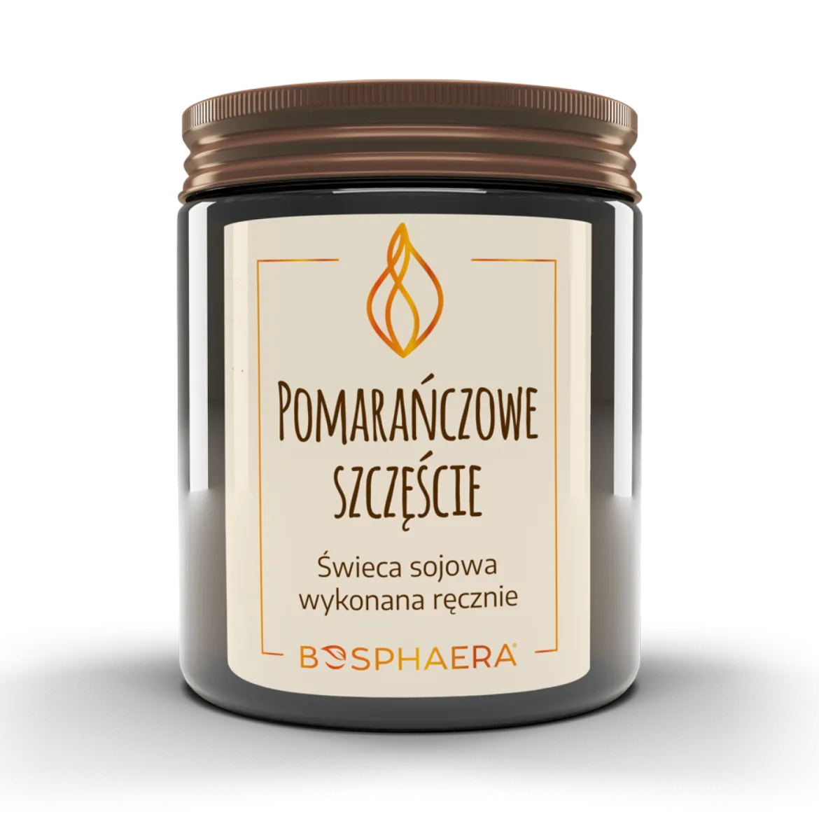 Świeca sojowa Pomarańczowe Szczęście 190g Bosphaera