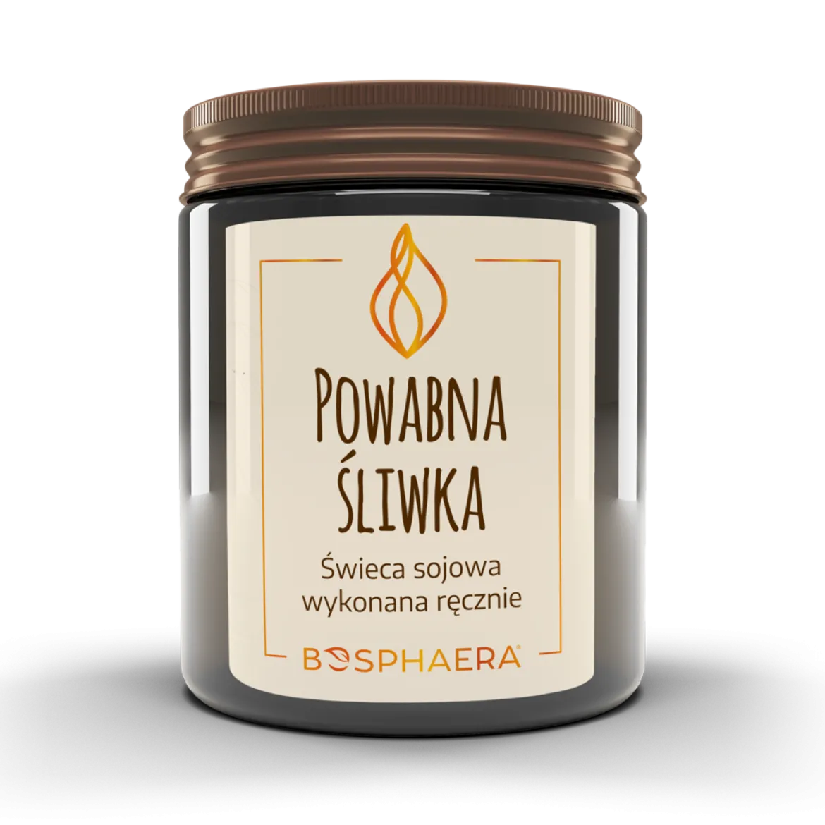 Świeca sojowa Powabna Śliwka 190g Bosphaera
