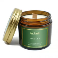 Świeca Sojowa Zapachowa z Drewnianym Knotem Paczula 120ml Your Candle