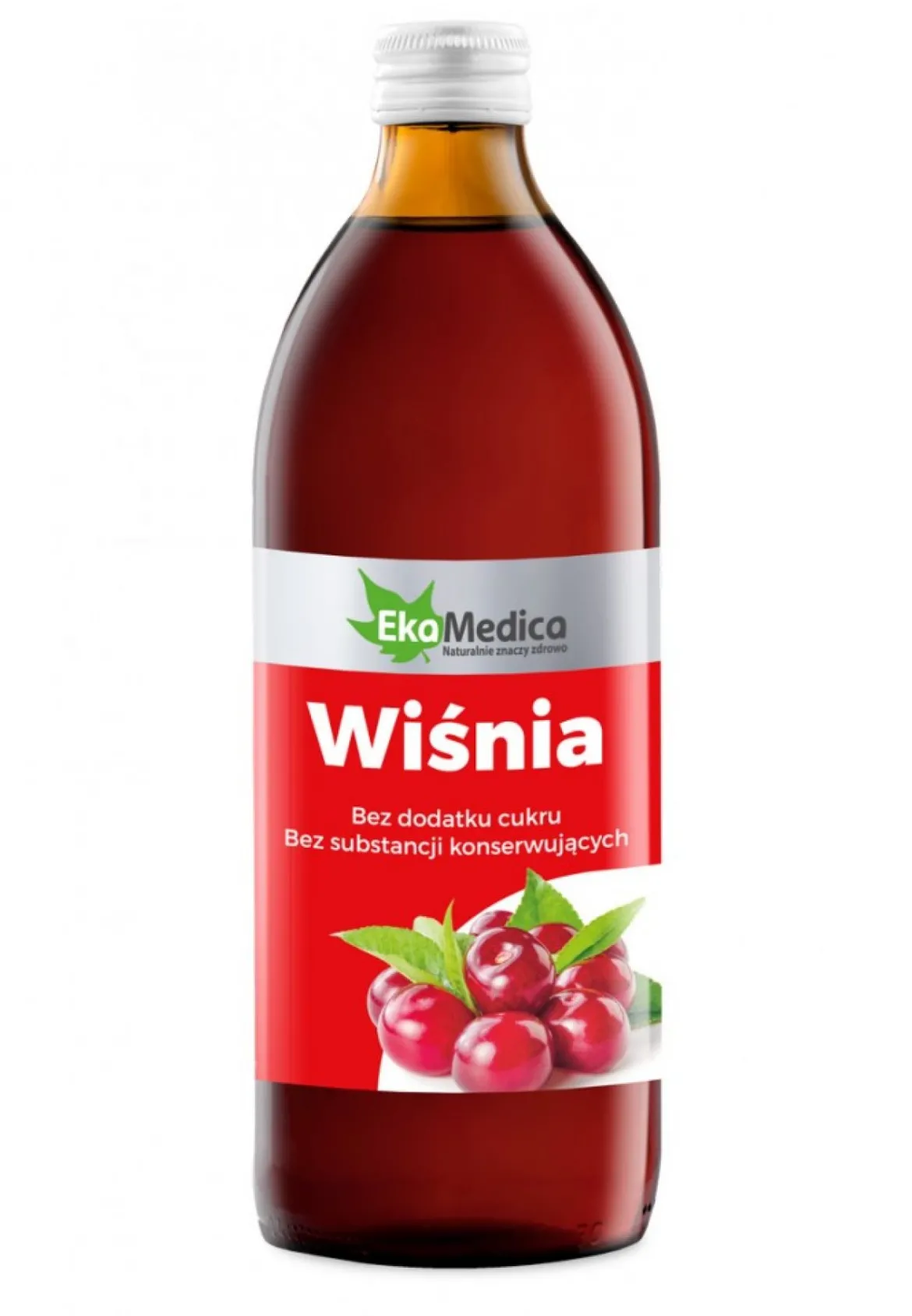 Wiśnia sok 100% 500ml EkaMedica