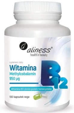 Witamina B12 Methylcobalamin 100 kapsułek Aliness