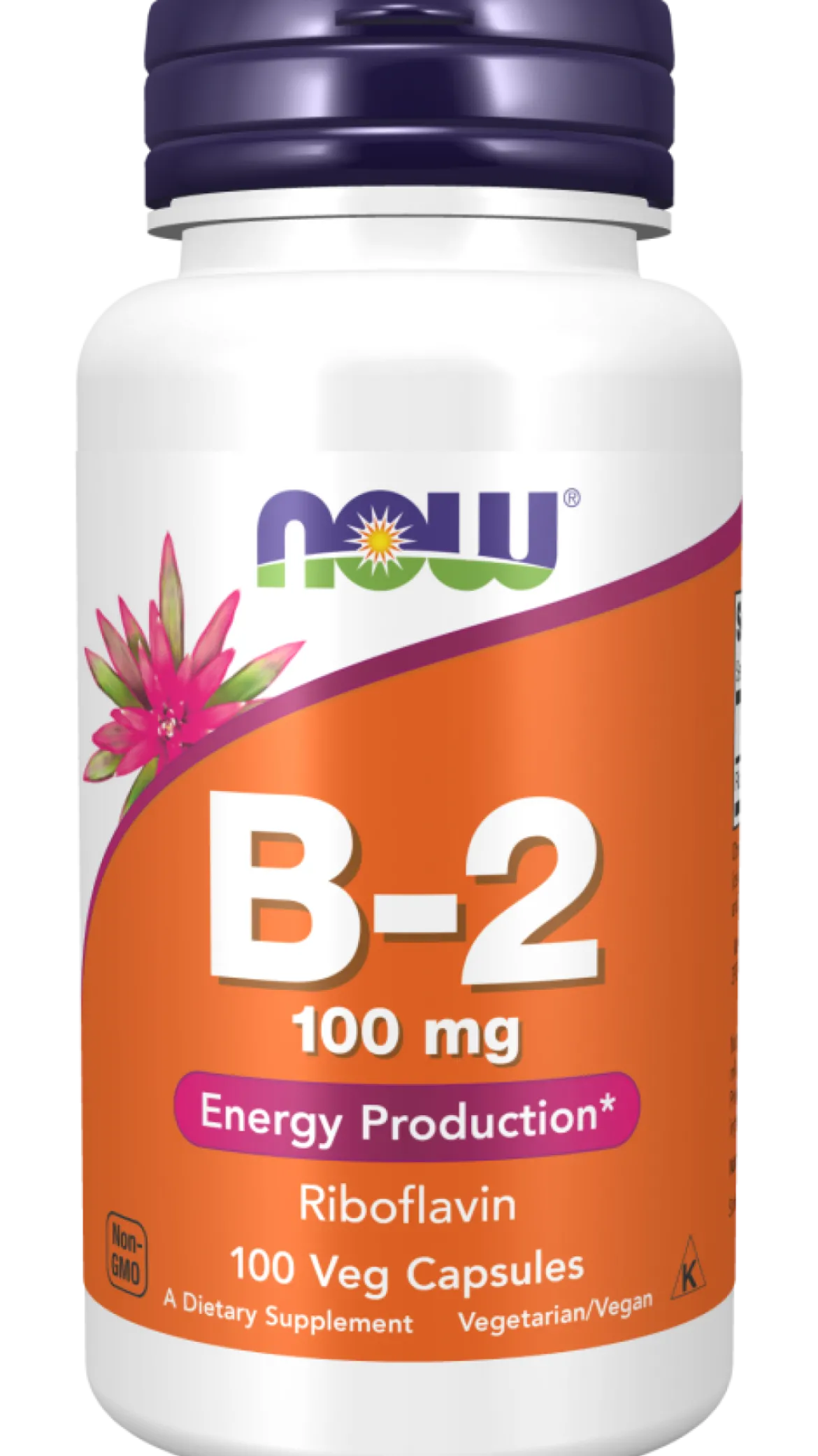 Witamina B-2 100mg 100 kapsułek Now Foods