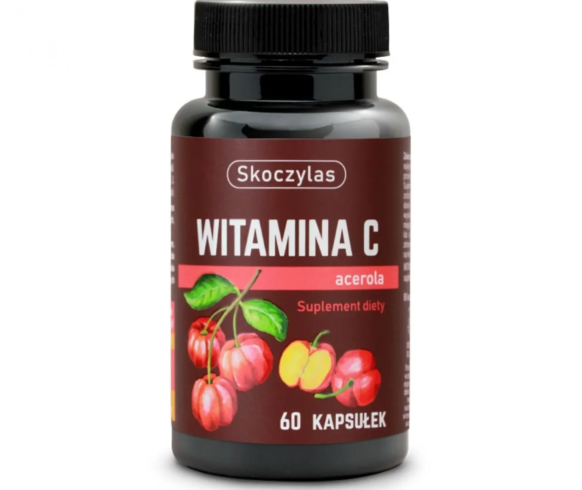 Witamina C z acerolą 60 kapsułek Skoczylas