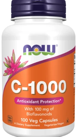 Witamina C-1000 z bioflawonoidami 100 kapsułek Now Foods