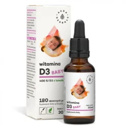 Witamina D3 Baby dla dzieci 400 IU 30ml Aura Herbals