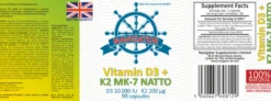 Witamina D3 + K2 Mk-7 90 kapsułek Navigator