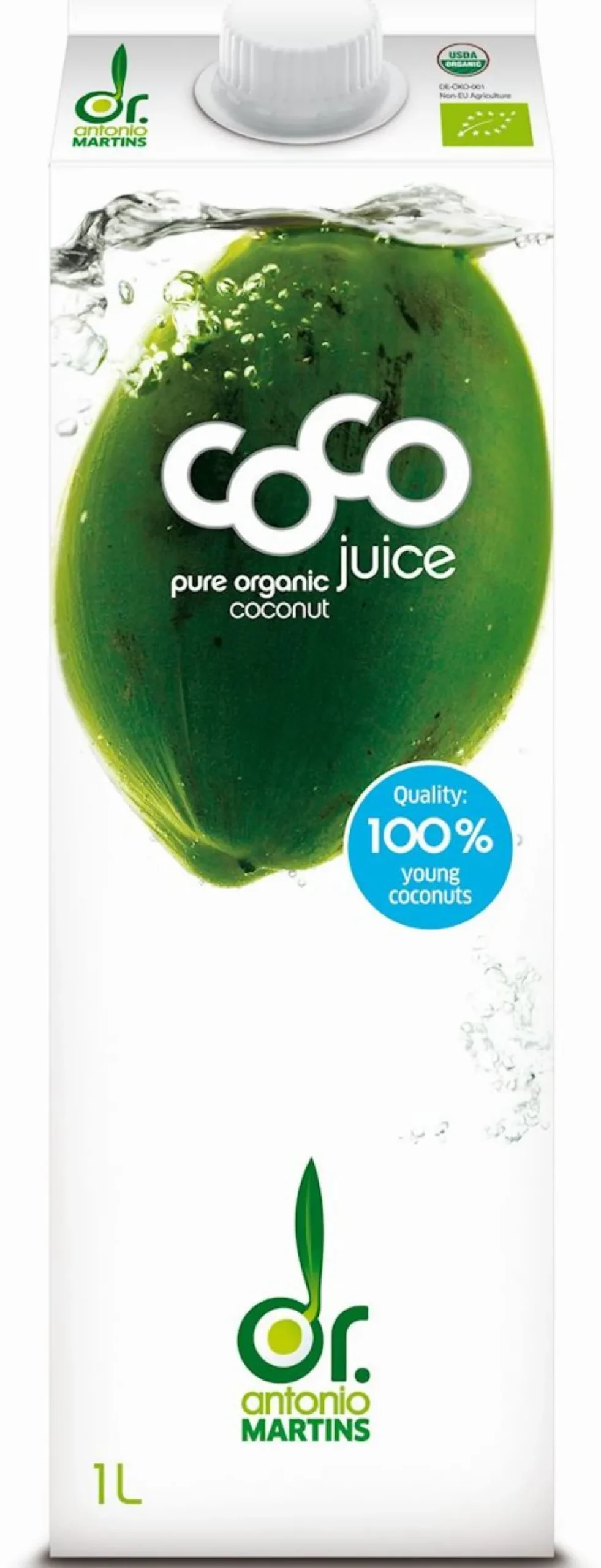 Woda Kokosowa naturalna BIO 1L Dr Martins