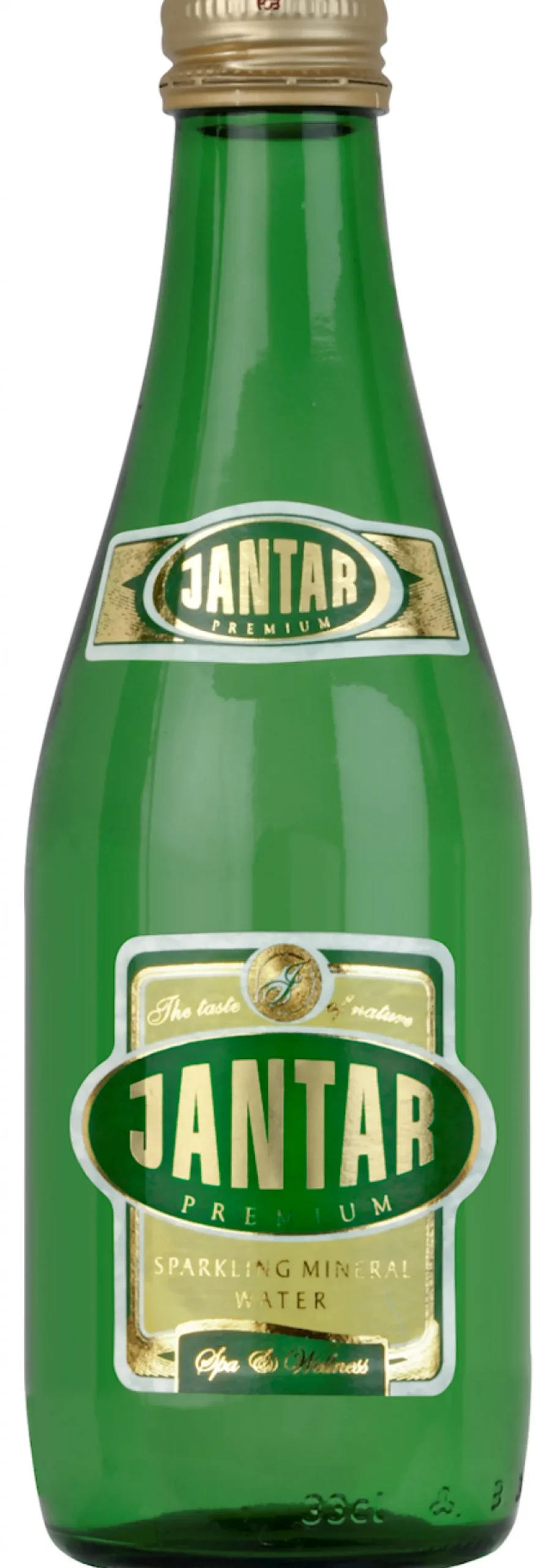 Woda źródlana średniomineralizowana gazowana szkło 330ml Jantar