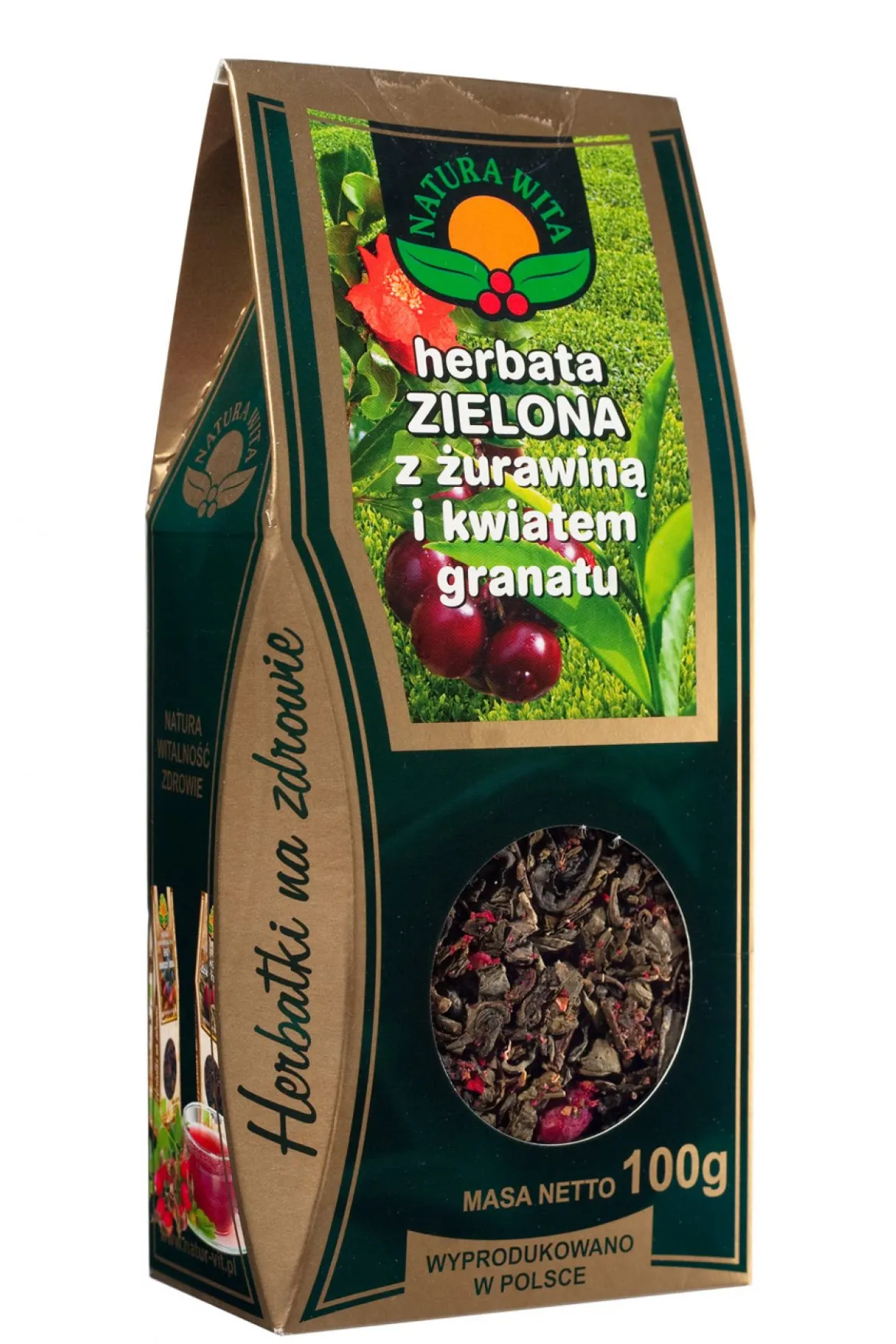 Zielona z żurawiną 100g Natura Wita